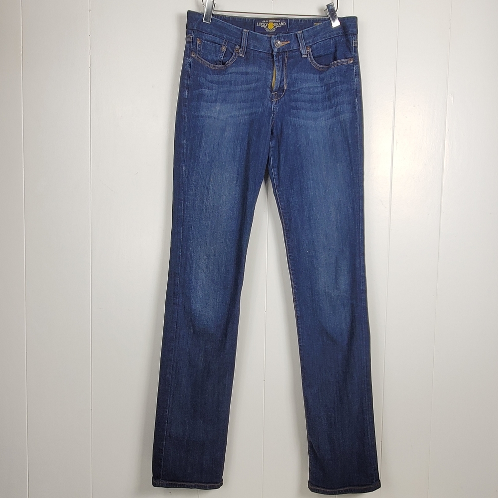 Lucky Brand sweet straight leg jeans.  No size tags.